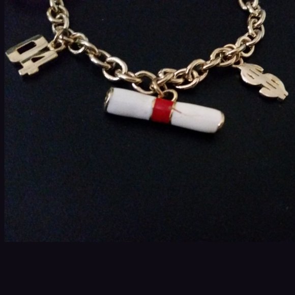 Class of 2004 18k gold finish Charm Bracelet NIP - Picture 5 of 6